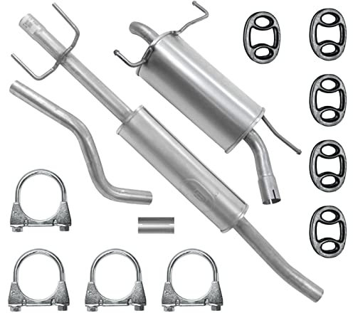 Polmo Schalldämpferset Auspuffanlage Auspuff für Opel Corsa 3 III C 1.2 1.4