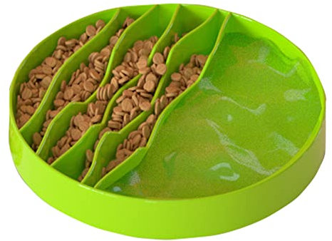 Koomuao Leckmatte Hund, Anti Rutsch Schleckmatte Hund,aus Lebensmittelechtem Silikon, BPA-frei,Schleckmatte Mit Starken Saugnäpfen, Eine Gesunde Ernährung Fördern (Grün)