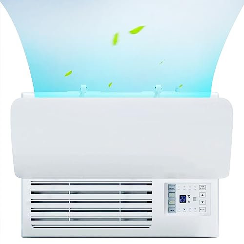 Deflector Aire Acondicionado Split de Ventana, Deflector de Aire Acondicionado para Ventana Evitar el Soplado Directo (53 x 27 cm)