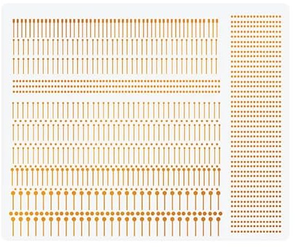 1440 Pad-Streifen Reparaturpunkte für elektronische Platinen PCB SMD