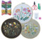 QUANMAITONG Stickset für Erwachsene - Blumenmuster Pflanzen Embroidery Kit für Anfänger, Stick And Poke Set, Stickbilder Mit Holzrahmen, DIY Kreuzstich