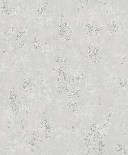 Rasch Tapeten 315745 - Unitapete aus Vlies in Grau aus der Kollektion Color your life - 10,05 m x 0,53 m (LxB)