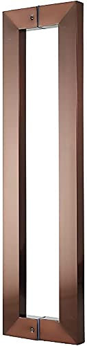 Robuster Push-Pull-Türgriff aus handelsüblichem Edelstahl 304/Scheunentor-Zuggriff/Glastürgriffe, komplett gebürstetes Roségold-Finish