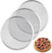 Abaigeal 3 vassoi per pizza in alluminio da 33 cm, in rete antiaderente, per forno, teglie rotonde per pizza per la cucina di casa