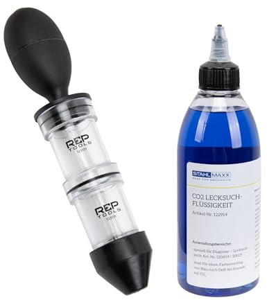 RepTools CO2 Tester Zylinderkopfdichtung prüfen inkl. Kontrastmittel KFZ Kühlwasser Lecktester universal PKW LKW