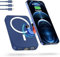 LuLuanping Power Bank 10000 mAh, 20W Bateria Externa, Bateria Portatil con Pantalla LED, Magnético Bateria Externa Inalámbrico con USB Cable, Compatible iPhone Samsung Huawei Blue