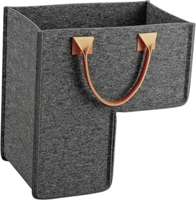 MagiDeal Cesta de Escalera Plegable con Asas, Premium, en Forma de L, para Ropa, alfombras y Madera.