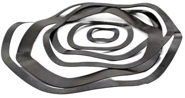 SEEHA 5 Arandelas onduladas de Acero Inoxidable de 65Mn, Arandelas elásticas onduladas M40-M118, Arandelas con Cresta Ondulada y Resorte de Acero Inoxidable(M40 X 50 X 0.5)