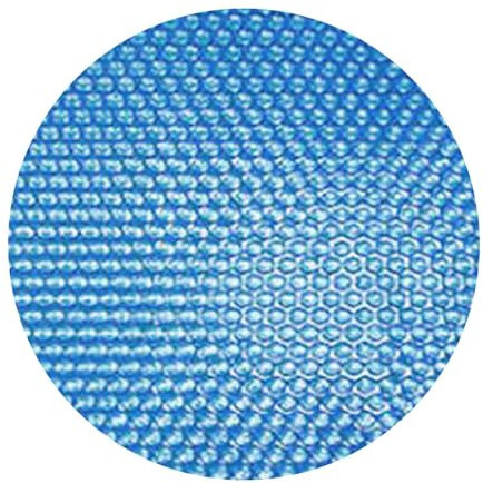 Krmoau Bâche de piscine solaire ronde | Couverture d'isolation thermique pour piscine | Couverture de protection thermique ronde de 8 pieds avec bulles d'air en forme de cœur pour spa, piscine