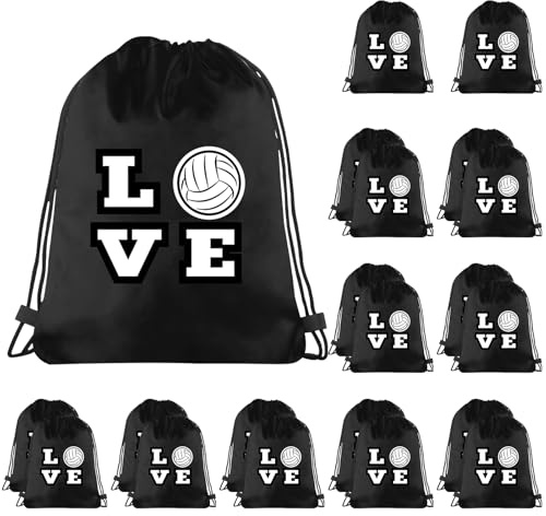 HFZCV 20 Stück Turnbeutel Schwarz 34x43CM, Turnbeutel Wasserdicht Kordelzugbeutel PE Beutel Kordelzug, Schwimmbeutel Kordelzug Rucksack für Sport, Schule, Gym, Schwimmen, Strand