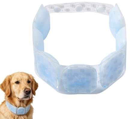 Dog Cooling Collar Neck Cooler Adjustable Lightweight Ice Tube Pet Cooler | Cool Dog Neck Wraps for Summer Outdoor Beach Walking Park Indoor Pet Cat Puppy Kitten