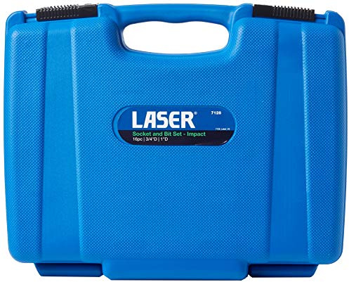 Laser 7128 Impact Bit & Socket Set 3/4D, 1D 16pc