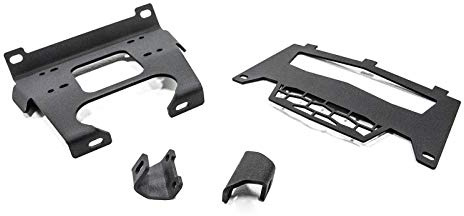SuperATV Winch Mounting Plate for 2016+ Polaris General | 2017+ General 4 | 2020+ Polaris General XP 1000 / XP 4 1000 | Compatible with Many OEM and Aftermarket Winches | UV-Resistant Powder Coating