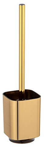 WENKO WC-Garnitur Mod. Auron Gold, WC-Bürstenhalter aus, inkl. hygienischer Toilettenbürste, Bürstenkopf auswechselbar