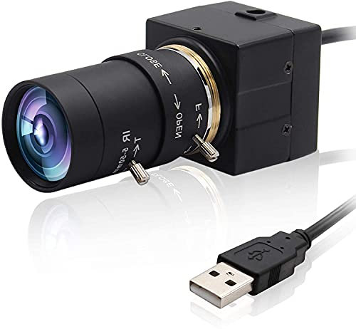 Svpro 5 Megapixel USB Camera with 5-50mm Varifocal Lens,10X Optical Zoom Manual Focus Webcam with Aptina MI5100 Sensor,USB Plug and Play for Computer Laptop Raspberry Pi