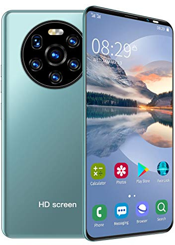ciciglow Smartphone utan kontrakt, billig, Mate40 pro 3G 5,45 tums HD+-skärm mobiltelefon 512MB + 4GB (128 GB expanderbar) SIM-låsfria mobiltelefoner 1500 mAh nybörjarmobil (grön)