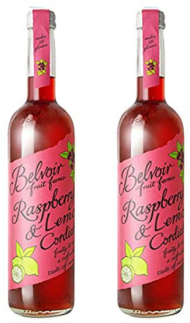 Belvoir Farm Raspberry & Lemon Cordial 500ml Glass Bottle (Pack of 2)