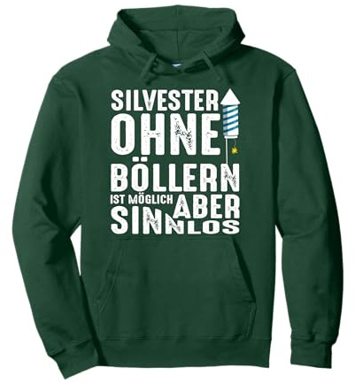 Böllern Feuerwerk Pyrotechnik Silvester Pullover Hoodie