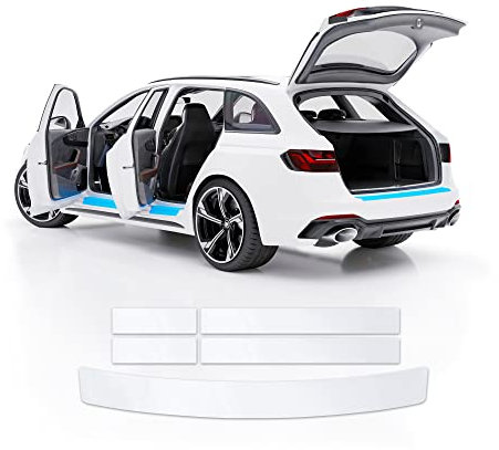 Blackshell® Basic Lackschutz Set kompatibel mit Nissan Qashqai | Typ J11 | Bj. 2013-2017 Transparent - passgenauer Ladekantenschutz, Einstiegsleisten inkl. Profi Rakel