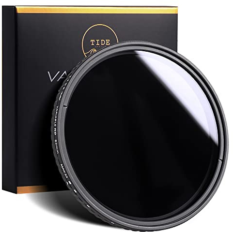Tide Optics 82mm PRO Variable ND Filter (ND2 - ND32) Circular Neutral Density Lens Filter