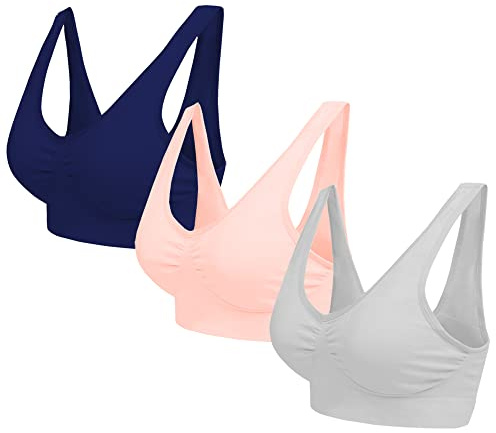 Multipack Seamless Comfort Bras Sleep Bras Sizes 8-24 Not Padded Wireless
