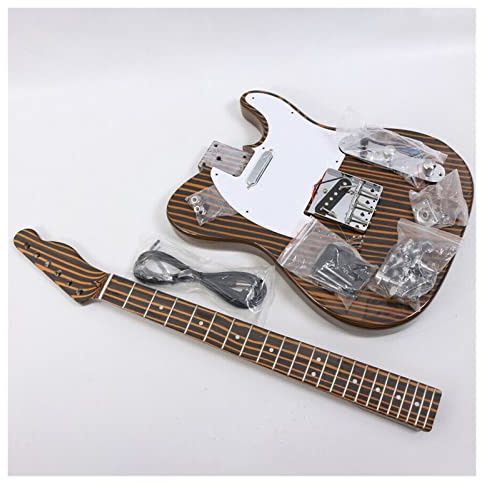 E-Gitarrenbausatz Aus Zebraholz Mit Hals Und Korpus 22 Bünde Gitarrenbausatz Fachmann E-Gitarren-Bausatz