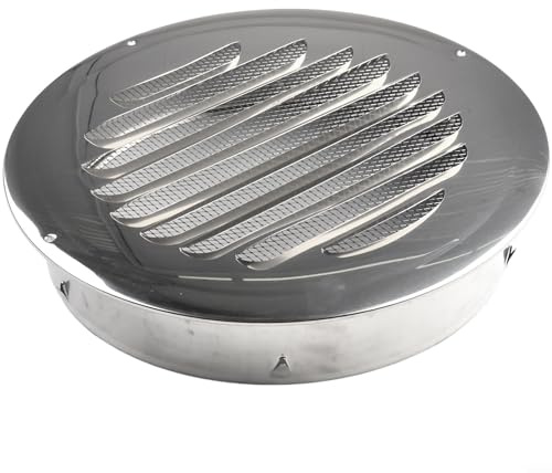 70-300mm Round Stainless Steel Ventilation Grill, Extractor Fan Vent Cover Wall Duct Ventilation Tool, Ventilation Grille for Kitchen, Bathroom,Cabinet(300mm)
