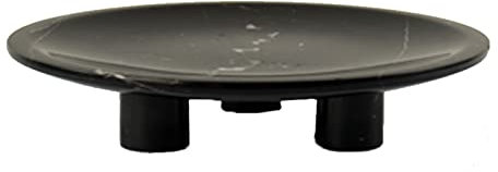 GLigeT Plateau de Service Plateau de Service en marbre, Plateau décoratif de qualité supérieure, Plateau de Table Basse de Salon, Plateau à Fruits Noir 13,8 Pouces Plateaux de Service