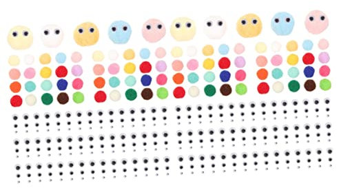 SEWACC 2 Sätze Handgefertigtes Fellknäuel Bastelpom Farbige Wattebäusche Pom-pom-Kugeln Pompons Zum Basteln DIY Kleidung Stütze Masse Pompons Rote Pompons Basteln Bommelkugeln Nylongarn