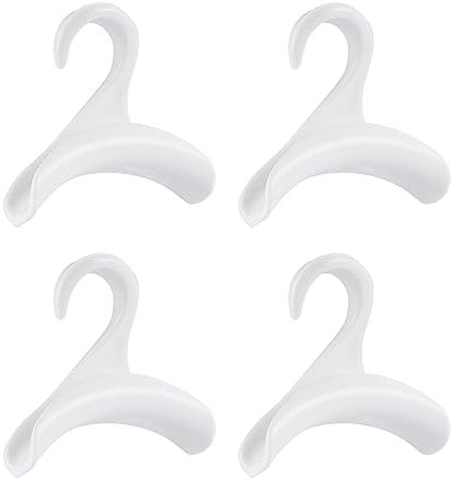 KATLKIU Support Accroche Sacs à Main – Lot de 4 Crochets en PP pour Ranger sur Tringle ou Armoire – Gagne-Espace pour Sacs, Foulards, Cravates et Accessoires