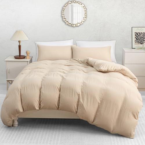 Pamposh - Set di biancheria da letto king size, in microfibra pre-lavata per una morbidezza e un comfort aggiuntivi - Set di copripiumino leggero e di alta qualità per tutte le stagioni con chiusura a