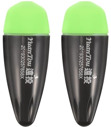 Milisten 2 Pièces Cloche Rechargeable Jigger s'arrête kit d'hameçons de pêche Petit Outils de pêche Professionnels Flotteur de pêche flotteurs de pêche de Nuit équipement de pêche Plastique