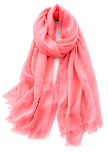 KARMA.DIEM Premium Sommerschal Damen – Seidig Weicher Schal 100% Polyester mit Soft Satin Finish – 180x65 cm – Leicht, Schimmernd & Elegant – Luxuriöses Halstuch für Frühling & Sommer -