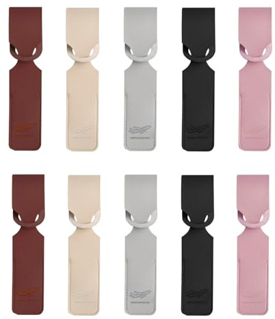 Glück-Kofferanhänger 10 Stück - Persönliche Leder Gepäckanhänger mit Namensschild & Adressetikette - Ideal für Flugreisen, Kreuzfahrten & Alle Gepäckstücke