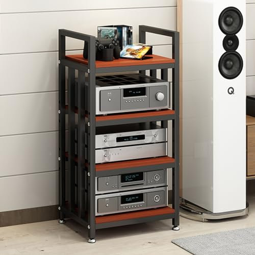 mobile stereo hi fi rack hifi Supporto Angolare Per Supporti Multimediali AV A 4 Strati, Supporto Per Supporti Audio-video/centro Di Intrattenimento, Di Amplificatori/altoparlanti/giradischi/porta CD(