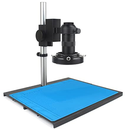 Microscope 56 LED 48MP 4K 2K 1080P 10-130x Caméra microscope électronique de zoom lentille(E 130X LED Stand)
