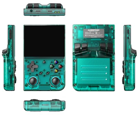 RCXTechPro Console di gioco portatile RG35XX Pro retrò, con scheda TF da 128 GB precaricata per 8000 giochi con schermo IPS da 3,5 pollici, console per videogiochi portatile, sistema Linux