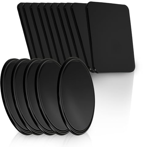 15 Pièces Tampons Nano Magique Adhésifs Gel, Réutilisable Silicone Tapis Antidérapant, pour Tableau de Bord de Voiture, Double Face sans Trace 80 mm, 6.5x7.5 cm