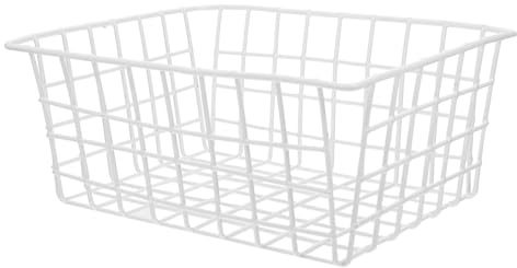 DECOMELODY Contenedor Almacenamiento Ordenado y Seguro de Verduras de Hierro Blanco para Frigorífico para Cocina y Hogar