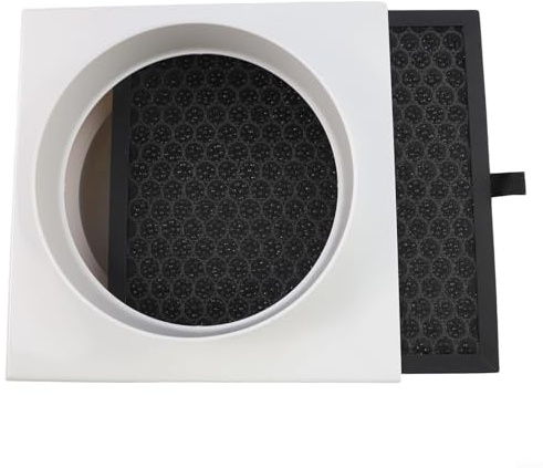 FACAIIO Filtre à air pour conduit avec filtre en charbon actif HEPA pour tuyaux en PVC et PE, pour ventilateur de conduit en ligne, hydroponie, salles de culture (160 mm)