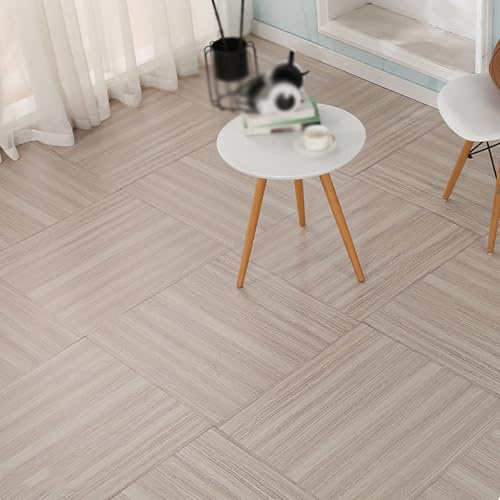 Universelle, graue Bodenfliesen in Steinoptik, wasserdicht und rutschfest, selbstklebend für Wände, Küche, Bad, Fliesenspiegel, Wohnmobil(B6-60x60cm/23.6x23.6in)