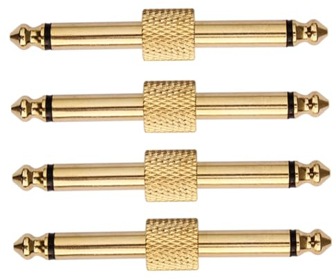 Gadpiparty 4PCS Doppia Testa Pedali Connettore Chitarra Pedale Board Adattatore Accoppiatore Resistente all'usura Segnale Solido Accessori per Chitarra