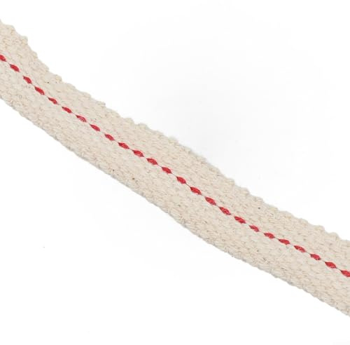 Dolvitrny Flache Baumwolle für Kerosinlampe, Ersatz für Laternen, Campinglaterne, Brennstoff, Outdoor-Öllampe, lange Brenndauer aus Baumwolle (1,5 cm x 1 m)