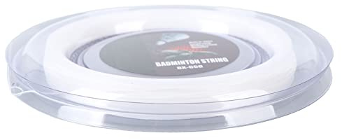 Cuerda de Raqueta de Bádminton Línea de Entrenamiento de Nailon Duradera para Jugadores Avanzados, Cuerda de Repuesto de 0,72 Mm y 200 M para Entrenamiento en Equipo (White)