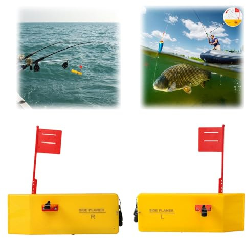 Planche de rabot pour la pêche, outil de pêche en ligne avec clip latéral moyen, pour bateau à la traîne, remorquage, pêche côtière à la traîne