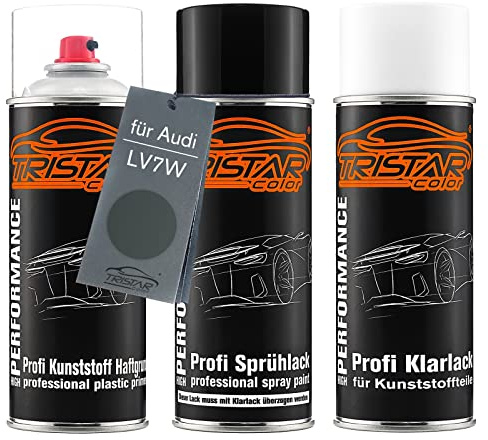 TRISTARcolor Billack sprayset för plast för Audi LV7W Soul