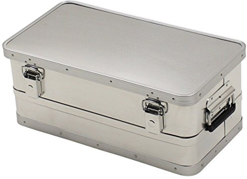 MFH wasserdichte Transportkiste Aluminiumkiste Werkzeugkuste Box Alubox Kiste (34 Liter)