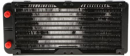 HomeDecTime 240 Mm Ordenador Portátil PC Aleación Enfriador De Refrigeración por Agua Ventiladores del Radiador 10 Tubos para Control De Refrigeración Industrial