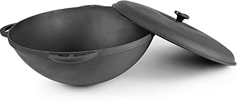 Syton Asia-Kasan mit Deckel, Topf, Wok aus Gusseisen, Ø 34 cm, 8 Liter