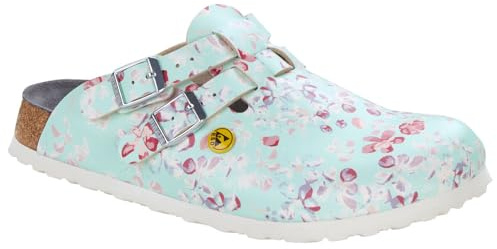 Birkenstock Kay ESD - Scarpe da Lavoro da Donna Kay ESD Flowers Field Rose, Misura 37, Flower Field Mint, 37 EU